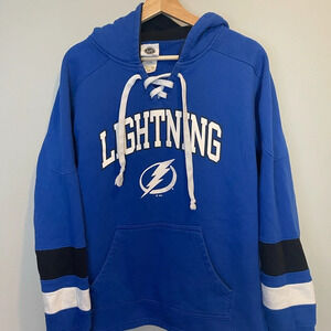 Tampa Bay Lightning Blue Lightning Hoodie size Medium